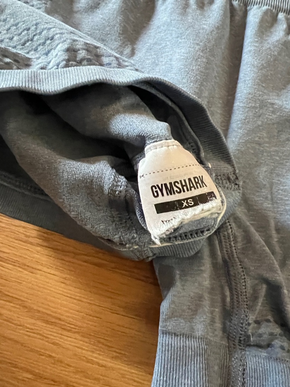 Gymshark vital Seamless High-Waist Shorts - XS blue/grey - Picture 2 of 4